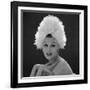 White Feathered Hat, 1960s-John French-Framed Giclee Print