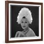 White Feathered Hat, 1960s-John French-Framed Giclee Print