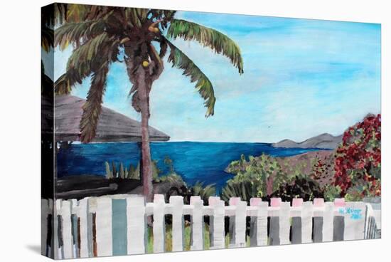 White Fence English Harbour, Antigua, West Indies-Martina Bleichner-Stretched Canvas