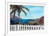 White Fence English Harbour, Antigua, West Indies-Martina Bleichner-Framed Art Print