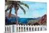 White Fence English Harbour, Antigua, West Indies-Martina Bleichner-Mounted Art Print
