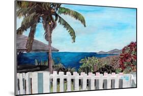 White Fence English Harbour, Antigua, West Indies-Martina Bleichner-Mounted Art Print