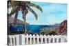 White Fence English Harbour, Antigua, West Indies-Martina Bleichner-Stretched Canvas