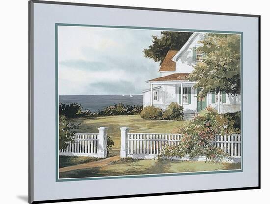 White Fence in Cape Cod-unknown Zazenski-Mounted Art Print