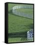 White Fence on Horse Farm, Lexington, Kentucky, USA-Adam Jones-Framed Stretched Canvas