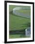 White Fence on Horse Farm, Lexington, Kentucky, USA-Adam Jones-Framed Photographic Print