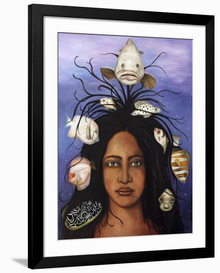 White Fish-Leah Saulnier-Framed Giclee Print