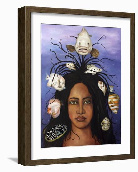 White Fish-Leah Saulnier-Framed Giclee Print