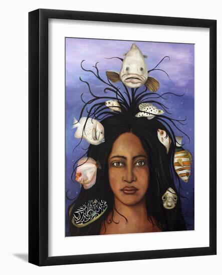 White Fish-Leah Saulnier-Framed Giclee Print