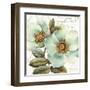 White Floral Bliss I-Lisa Audit-Framed Art Print