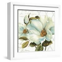 White Floral Bliss II-Lisa Audit-Framed Art Print