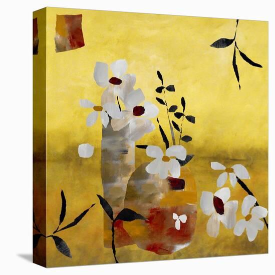 White Floral Collage II-Ruth Palmer-Stretched Canvas