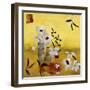 White Floral Collage II-Ruth Palmer-Framed Art Print