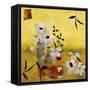 White Floral Collage II-Ruth Palmer-Framed Stretched Canvas