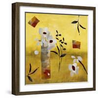 White Floral Collage-Ruth Palmer-Framed Art Print