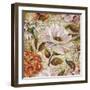 White Floral Inscription I-Elizabeth Medley-Framed Art Print