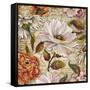 White Floral Inscription I-Elizabeth Medley-Framed Stretched Canvas