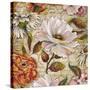 White Floral Inscription I-Elizabeth Medley-Stretched Canvas