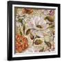 White Floral Inscription I-Elizabeth Medley-Framed Art Print