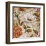 White Floral Inscription I-Elizabeth Medley-Framed Art Print