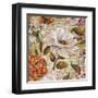 White Floral Inscription I-Elizabeth Medley-Framed Art Print