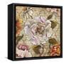 White Floral Inscription II-Elizabeth Medley-Framed Stretched Canvas