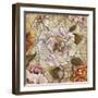 White Floral Inscription II-Elizabeth Medley-Framed Art Print