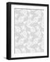 White Floral Lace Pattern-Murika-Framed Art Print