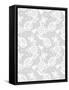 White Floral Lace Pattern-Murika-Framed Stretched Canvas
