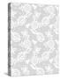 White Floral Lace Pattern-Murika-Stretched Canvas