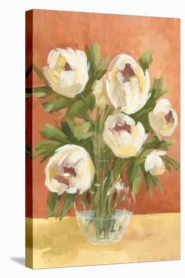 White Flower Glass-Jacob Q-Stretched Canvas