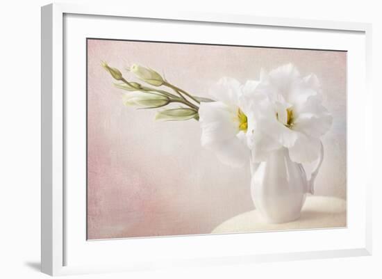 White Flowers in a Vase-egal-Framed Photographic Print