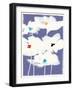 White Flowers (mixed media)-Jenny Frean-Framed Giclee Print