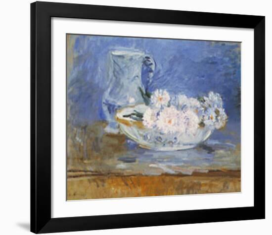 White Flowers-Berthe Morisot-Framed Art Print