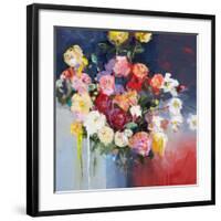 White Flowers-Craig Trewin Penny-Framed Art Print