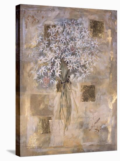 White Flowers-Marta Gottfried-Stretched Canvas