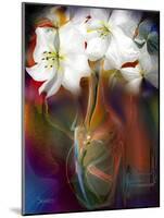 White Flowers-Skarlett-Mounted Giclee Print