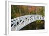 White Footbridge, Autumn, Somesville, Mount Desert Island, Maine, Usa-Michel Hersen-Framed Photographic Print