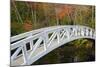 White Footbridge, Autumn, Somesville, Mount Desert Island, Maine, Usa-Michel Hersen-Mounted Photographic Print