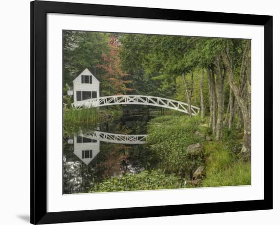 White Footbridge, Somesville, Mount Desert Island, Maine, USA-Adam Jones-Framed Photographic Print