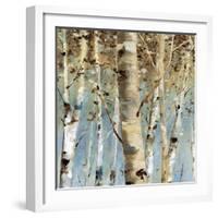 White Forest III-Lisa Audit-Framed Art Print