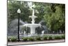 White Fountain in Forsyth Park, Savannah, Georgia, USA-Bill Bachmann-Mounted Photographic Print