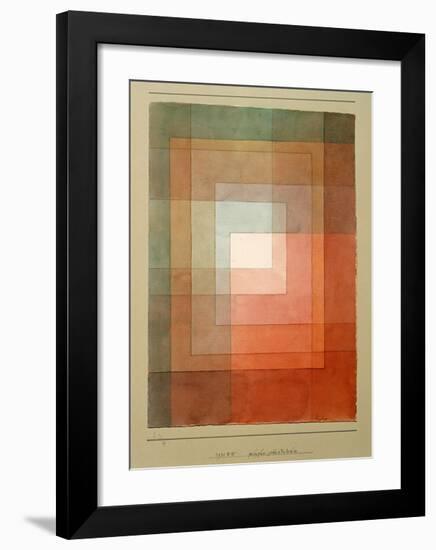 White Framed Polyphonically-Paul Klee-Framed Giclee Print