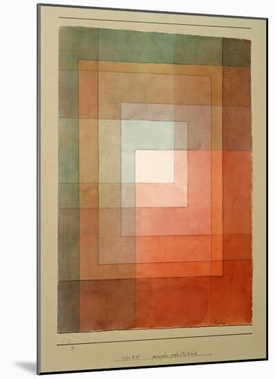 White Framed Polyphonically-Paul Klee-Mounted Giclee Print