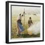 White Frost, Woman Breaking Up Wood, 1890-Camille Pissarro-Framed Giclee Print