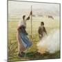 White Frost, Woman Breaking Up Wood, 1890-Camille Pissarro-Mounted Giclee Print