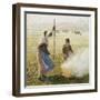White Frost, Woman Breaking Up Wood, 1890-Camille Pissarro-Framed Giclee Print