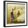 White Frost, Woman Breaking Wood, 1890-Camille Pissarro-Framed Giclee Print