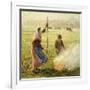 White Frost, Woman Breaking Wood, 1890-Camille Pissarro-Framed Giclee Print