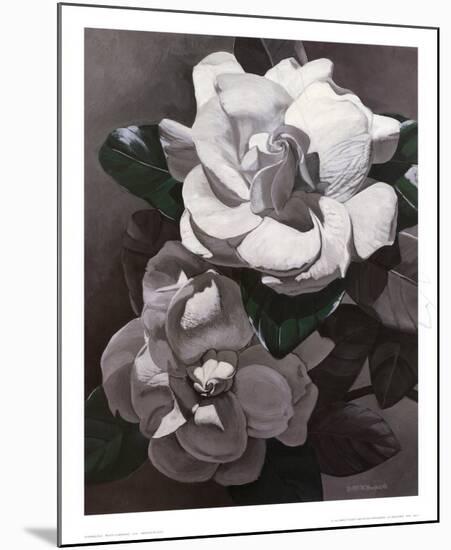 White Gardenias-Hornbuckle-Mounted Art Print